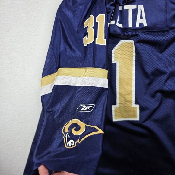 Reebok Rams Navy and Gold Jersey  #31 Archuleta Mens Sz XL - Picture 11 of 17